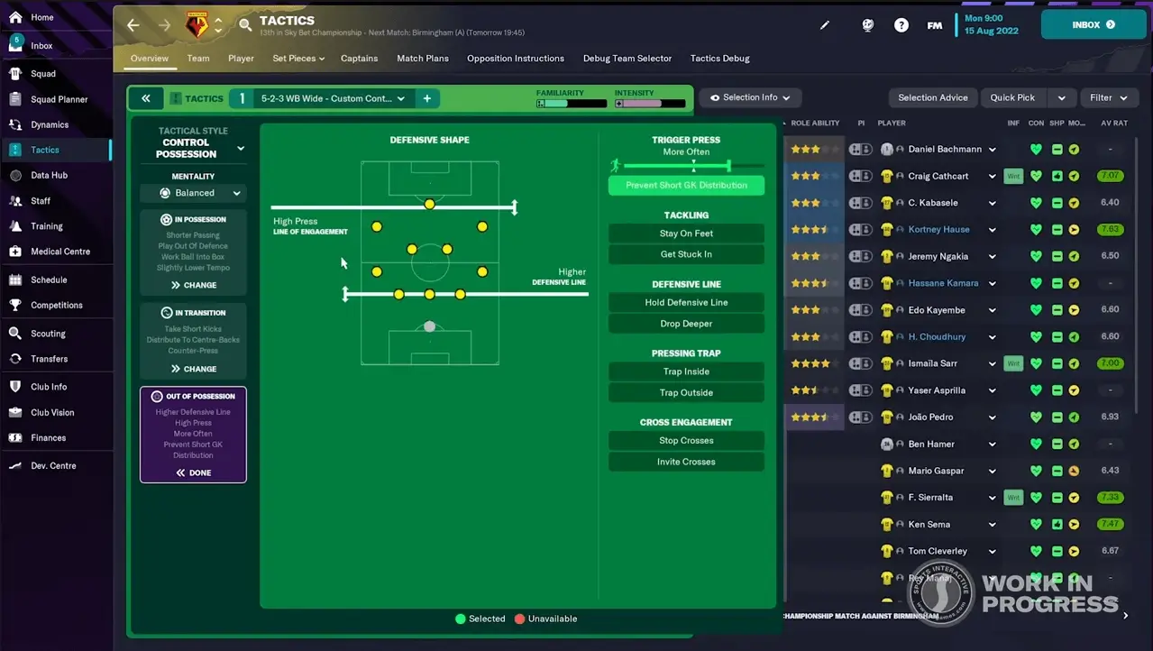 Football Manager 2023 defensive tactics instructions pressing trap