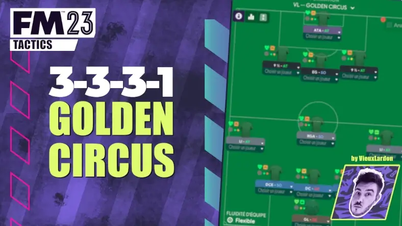 football manager 2023 tactics 3 3 3 1 golden circus